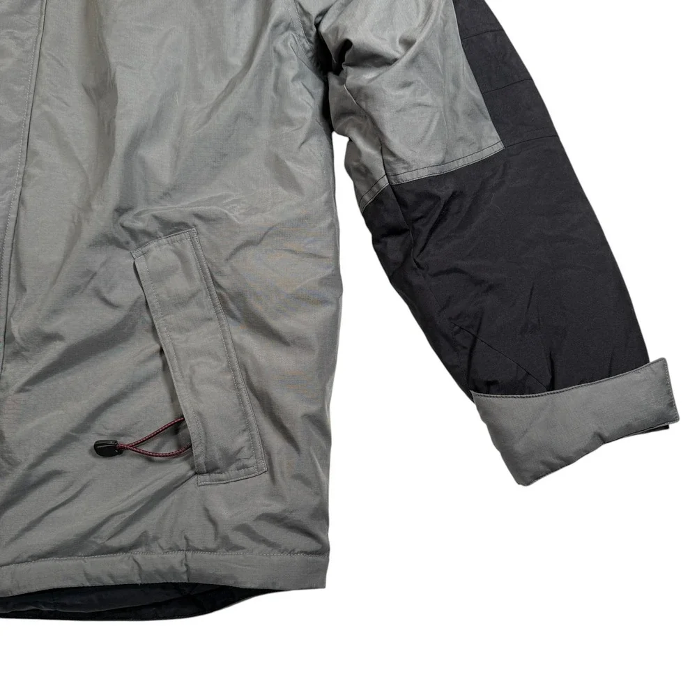 Polo Jeans Co Ralph Lauren Snowboard Jacket Mens XL Black Grey NWT Hood Puffer